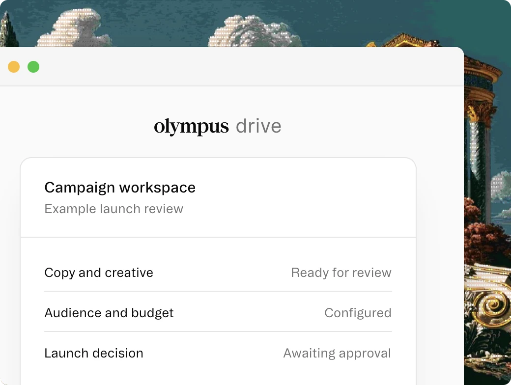 Campaign workspace launch review card